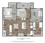 2 HABITACIONES / 2 BAÑOS