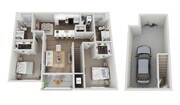 Floor Plan 2E | Seasons at North Aurora | Apartments in North Aurora, IL