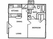 1BR/1BA