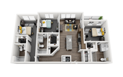 1820 at Centennial 3x3 Floorplan