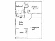2BR/1BA