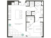One Bedroom Suite 1A-1 Stack 7