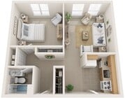 One Bedroom, 650 sqft, Fully Equipped Eat-in Kitchen, Hot Water Included, Heat Included in Selected Units, Balconies in Selected Units