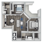 B5 floor plan 850 Living