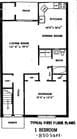 1BR/1BA