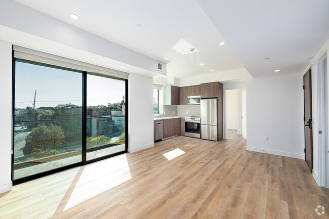 2BR, 2BA - 854SF - Kitchen/Living Room - 10431 Santa Monica Blvd