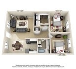 2 Bedroom, 2 Bath