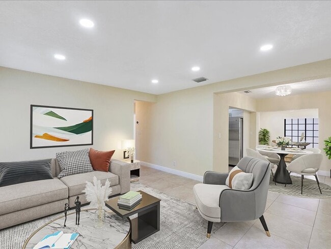 Living area staged