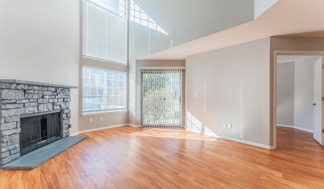 Bask in tons of natural light while simultaneously enjoying your fireplace