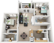 2 Bed 2 Bath