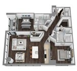 Floor Plan Q - 3D