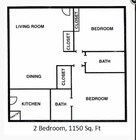 2BR/2BA