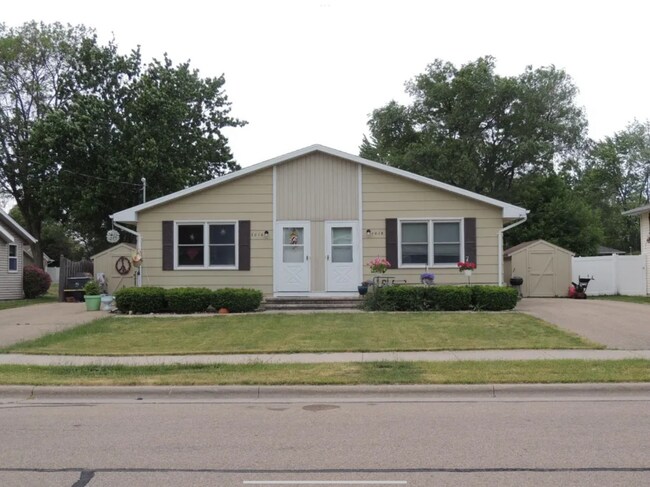 Left side is the unit up for rent - 1016 Grove St Townhome