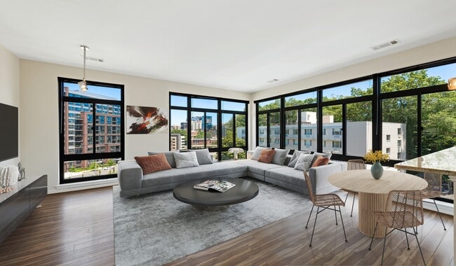 Spacious open layouts with large windows providing plenty of natural light