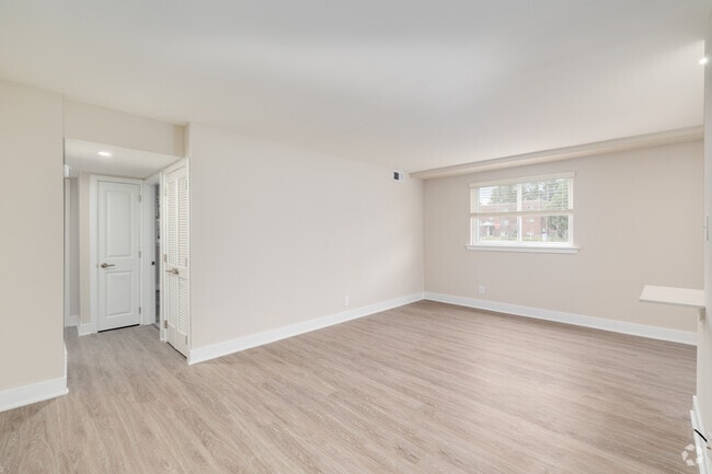 2BR, 1BA - 760SF - Living Room - Pine Manor Apartments