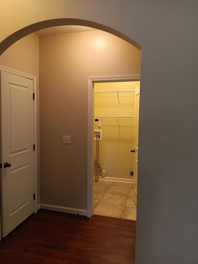 Hallway closet and laundry room