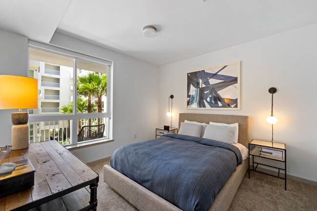 Spacious Bedroom at G12 Apartments in Los Angeles, CA 90015