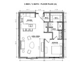 1 Bed/1 Bath (A)