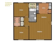 Two Bedroom, One Bath