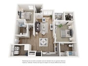 B2 - 2x2, 1,190 SqFt