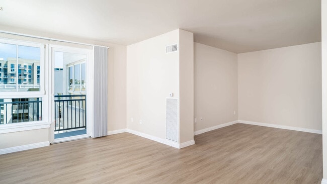 Studio with Balcony and Hard Surface Flooring