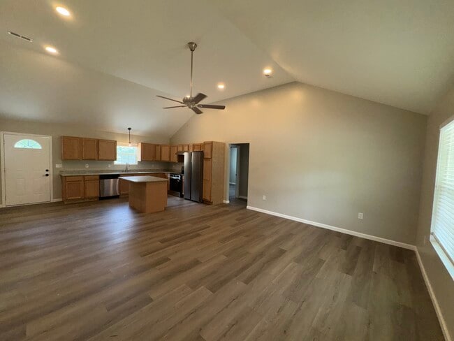 Living room and kitchen - 306 Silver Run Rd