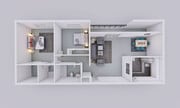 The Evergreen 2 Bedroom 1.5 Bathroom