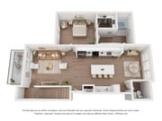 1,854 SF 3 Bd/3.5Ba Two-Story Townhome