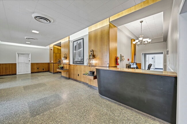 Front door - Cornell Arms Apartments