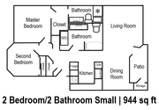 2x2S Floor Plan