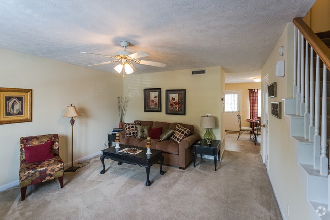 2br,2.5ba-1200-Living Room - Hamlet Square Townhomes