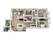 2x2 MRR 1029 floor plan Callen