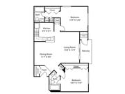 Two Bedroom Two Bath (1013 SF)