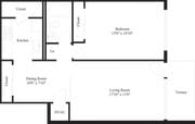 1 Bedroom Terrace