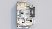Plan B - Victoria, 1Bedroom 1Bath 726sqft.png