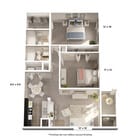 Cayman: 2 Bed, 2 Bath | 975 SF