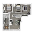 3 Bedroom, 1.5 Bath, 850 sq. ft. - Waverly at Oyster Point