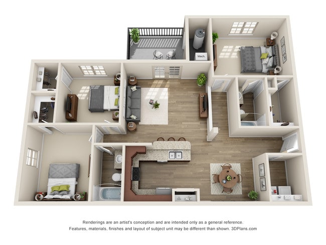 3 Bedroom - The Gables at Veterans