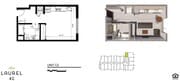 Studio 2D/3D Floor Plan - Studio A