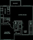 1BR/1BA