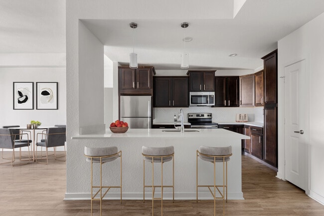 Spacious living and dining area