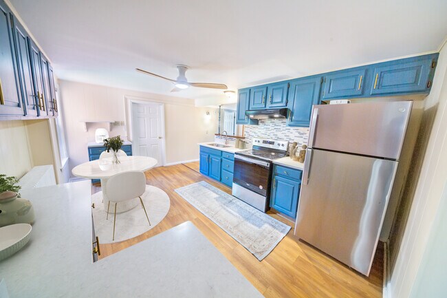 Kitchen - digitally staged - 47 Pitkin St