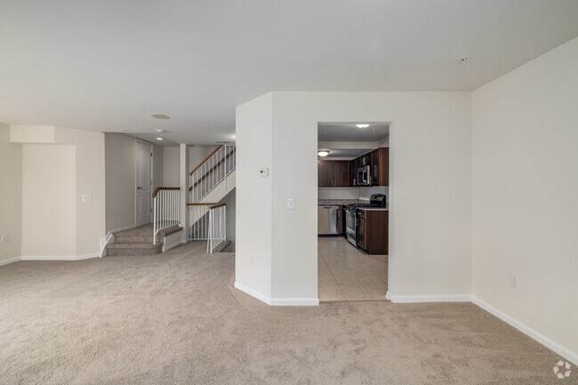 2BR, 2.5BA - 1,100SF - Kitchen/Living Room