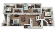C: 3 Bed 3 Bath