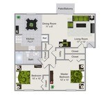 2BR/1BA