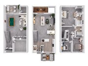 Valley Run 3 Bedroom 2.5 Bathroom 3 Level_allinone_3D