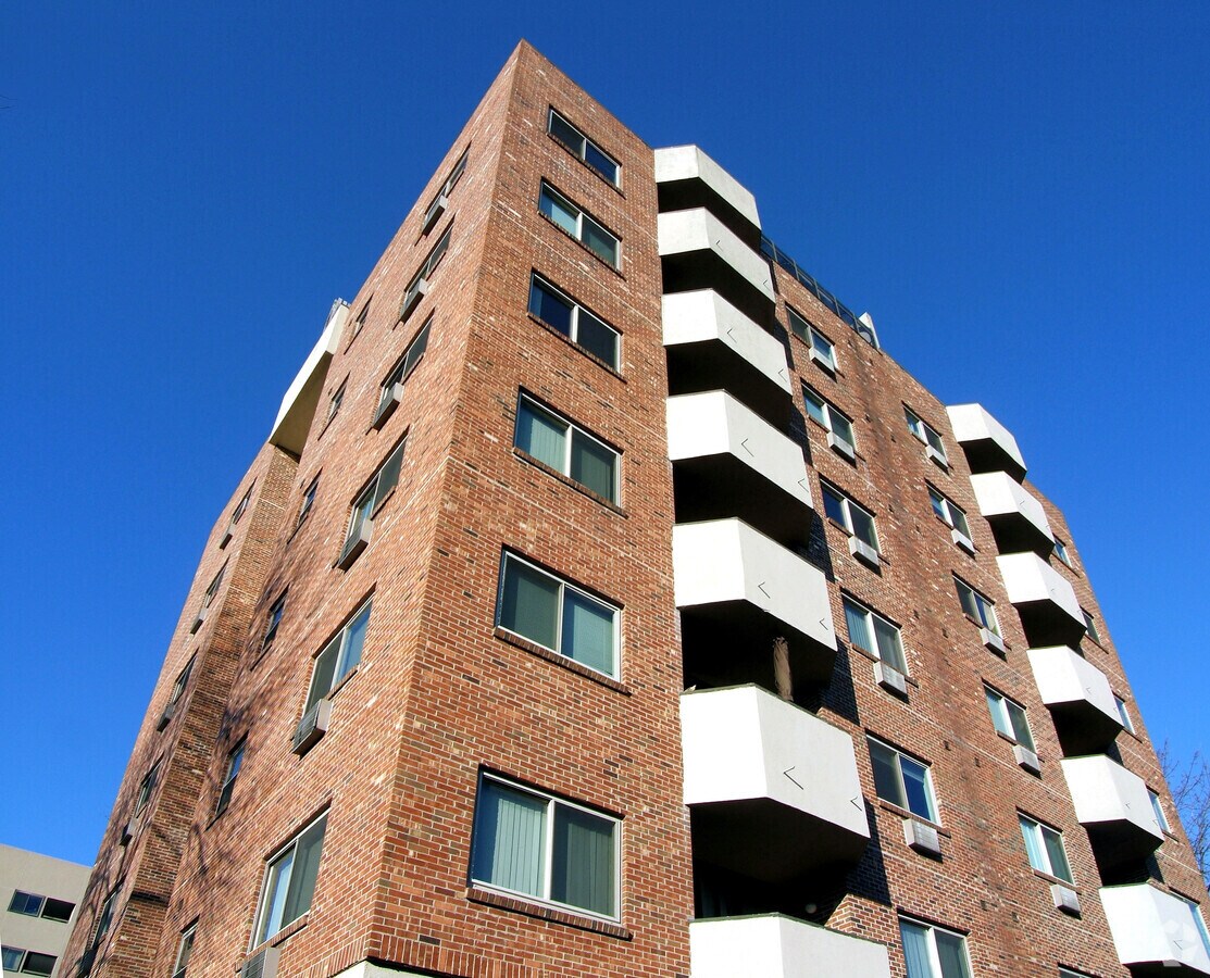 View from the southwest - Washington Mews Apartments
