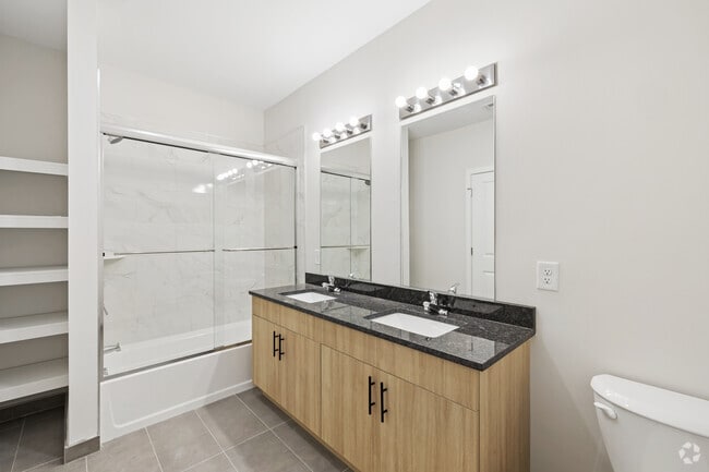Model B - 2BR, 2BA - 1,215SF - First Bathroom