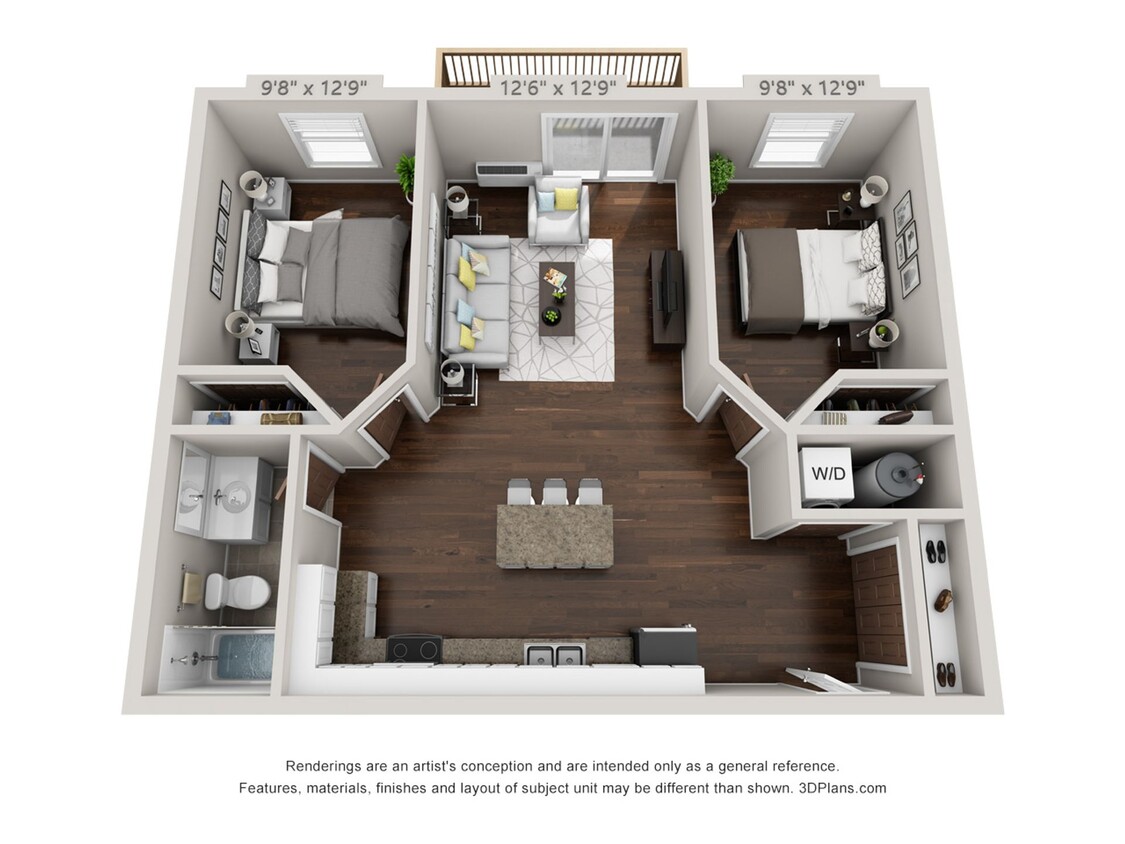 Floor Plan - 1880 2 bed