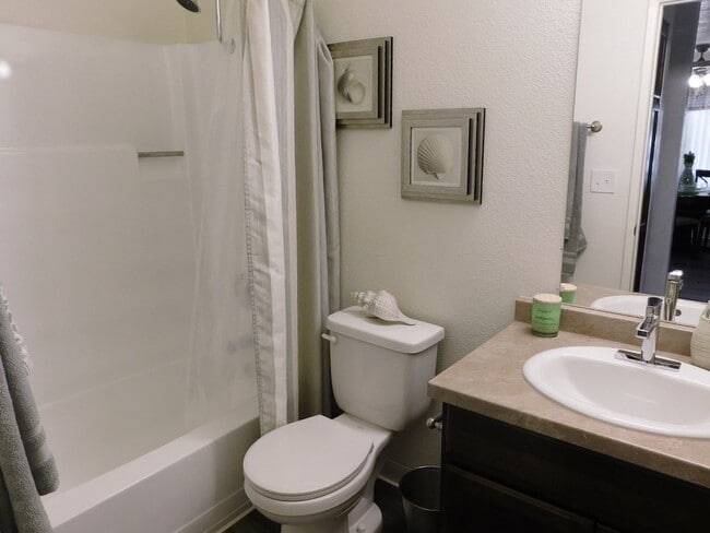 Bathroom with a Large Tub